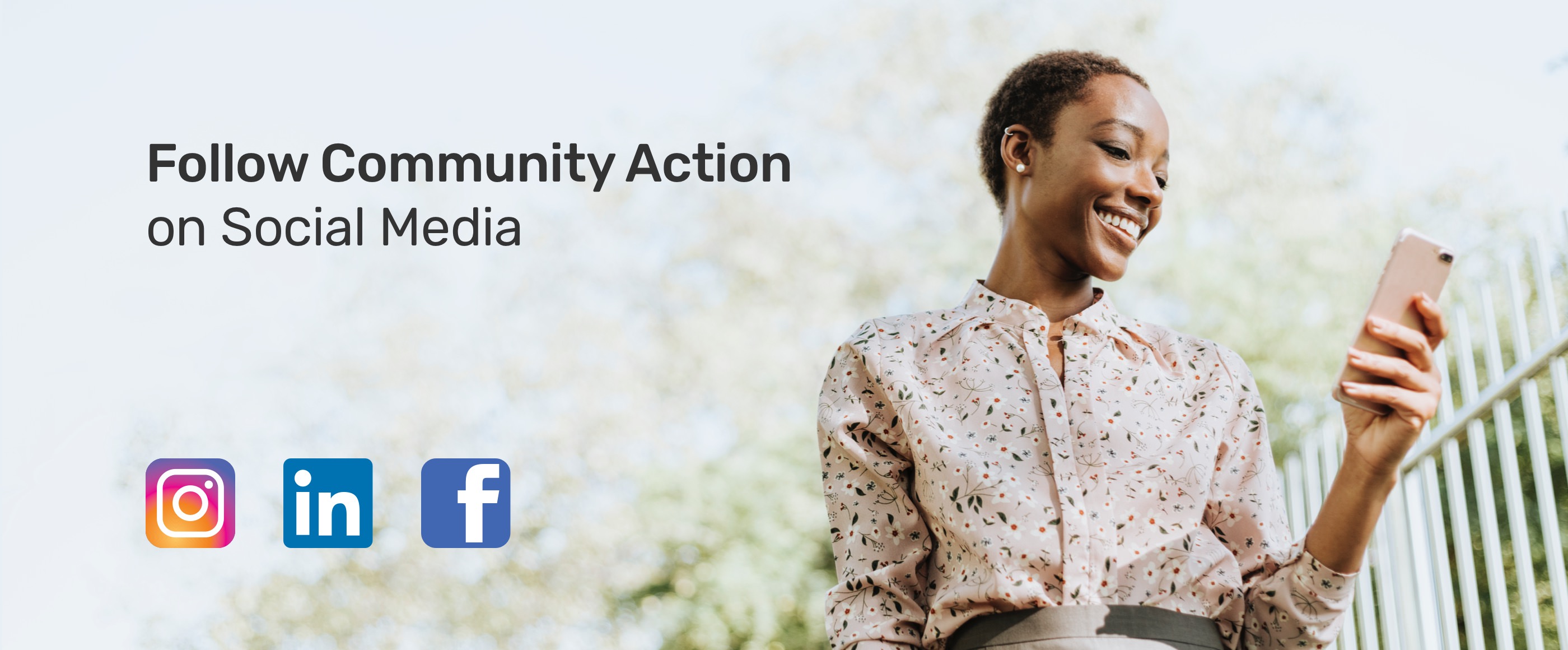 Follow Community Action on Social Media